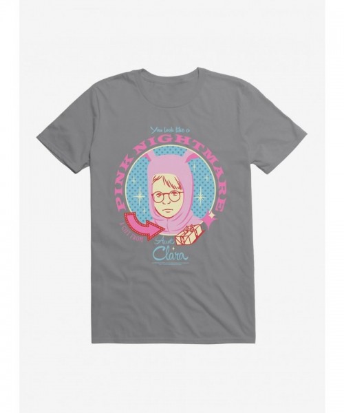 A Christmas Story Nightmare From Aunt Clara Pink T-Shirt for Men