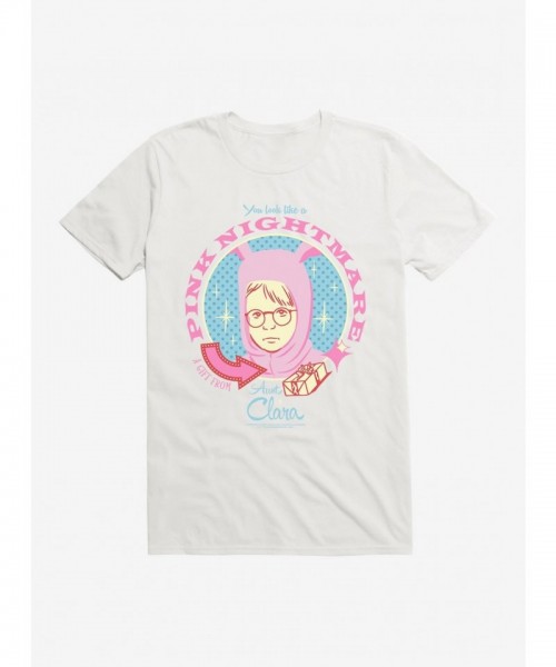 A Christmas Story Nightmare From Aunt Clara Pink T-Shirt for Men