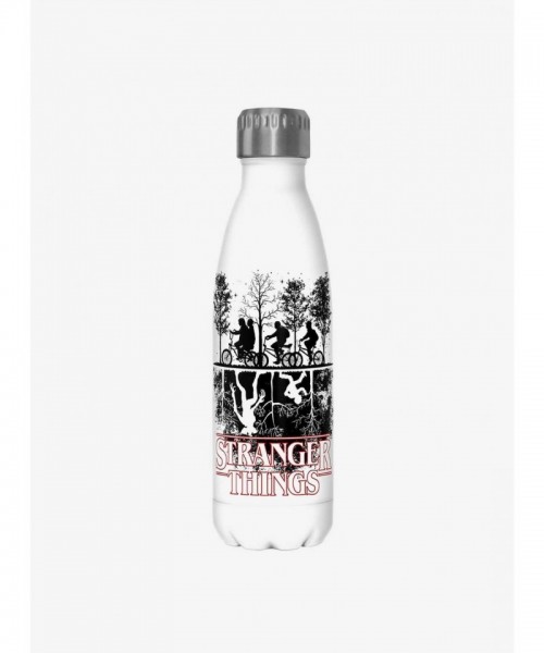 Stranger Things Inspired Upside Down Water Bottle - White