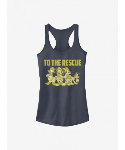 Disney Mickey Mouse Thanks Firefighters Girls Tank $8.22 Tanks