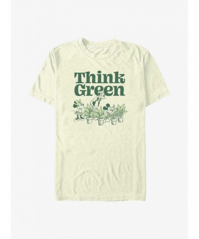 Disney Mickey Mouse Green Thinking T-Shirt $11.71 T-Shirts
