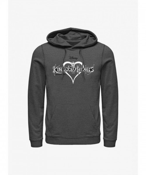 Disney Kingdom Hearts Logo Unisex Hoodie - Grey