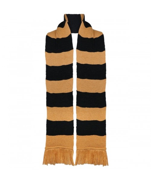 Hufflepuff Inspired Wide Stripe Scarf by Lochaven - Unisex House Pride Accessory