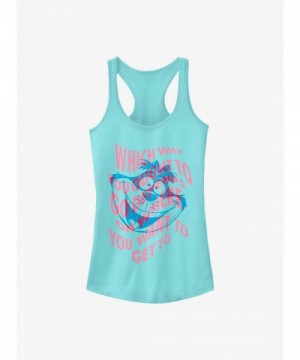 Disney Alice in Wonderland Girls Cotton Tank Top - Blue