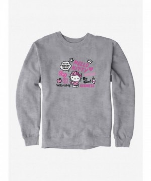 Hello Kitty Kindness Unisex Sweatshirt - Grey
