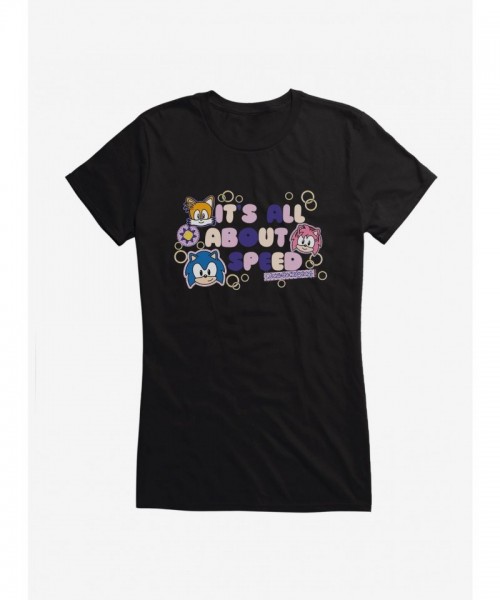 Sonic Speed Girls Lightweight Cotton T-Shirt