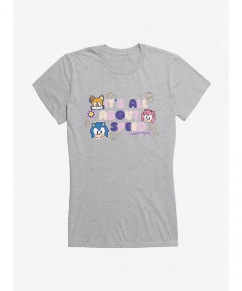 Sonic Speed Girls Lightweight Cotton T-Shirt