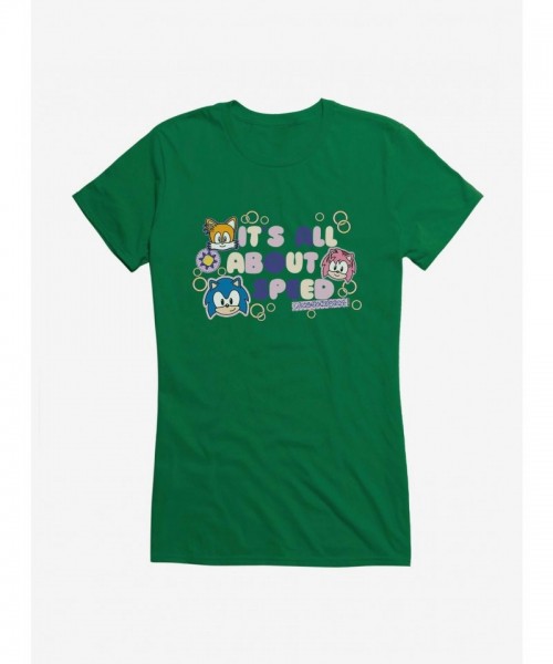 Sonic Speed Girls Lightweight Cotton T-Shirt
