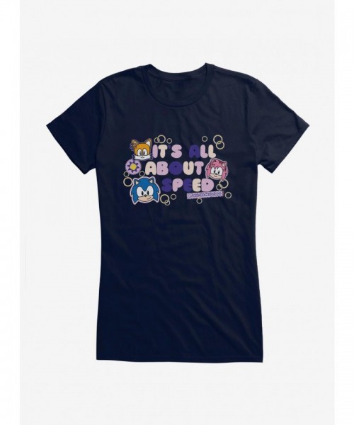 Sonic Speed Girls Lightweight Cotton T-Shirt