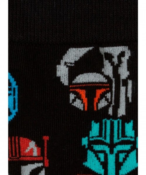 Mandalorian Guild Helmets Black Unisex Crew Socks