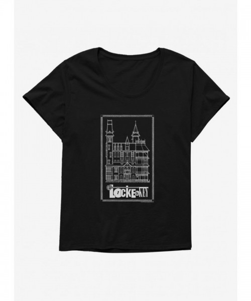 Locke & Key Blueprint Keyhouse Plus Size T-Shirt for Girls
