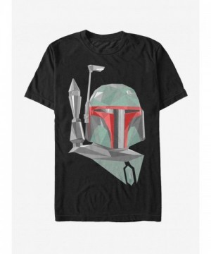 Star Wars Artistic Geometric Boba Fett Tee - Black Unisex