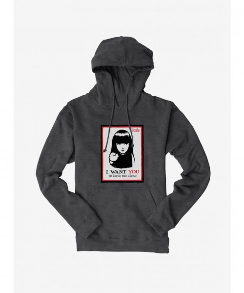 Emily The Strange Hoodie - Men's Unisex Heavyweight Fleece Leave Me Alone