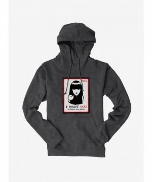 Emily The Strange Hoodie - Men's Unisex Heavyweight Fleece Leave Me Alone