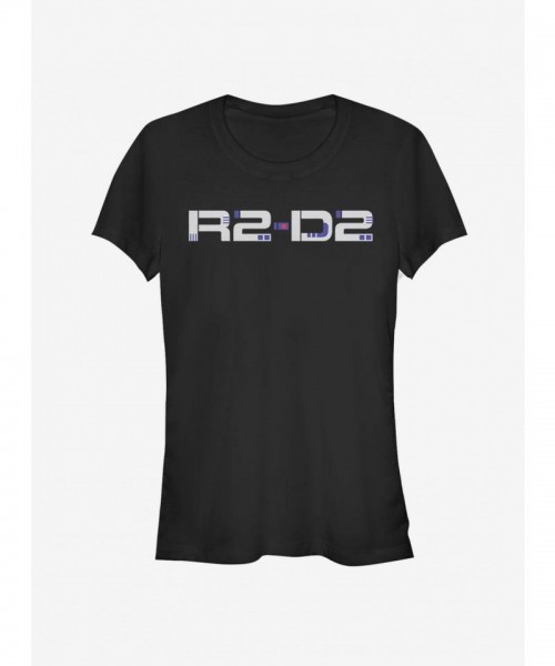 Star Wars T-Shirt for Girls - The Rise of Skywalker Droid Design - Black