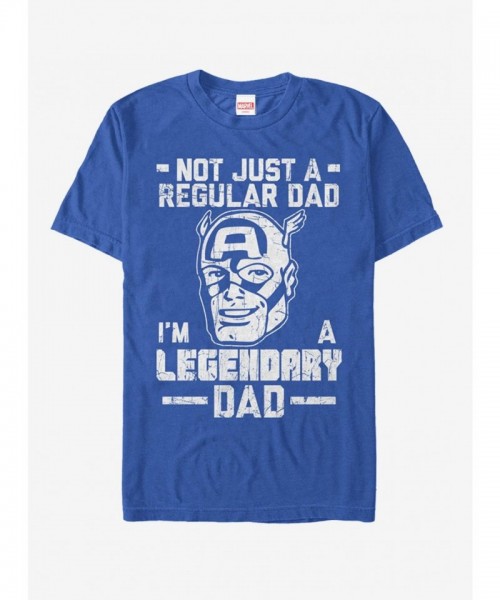 Marvel Legendary Captain America Dad T-Shirt for Men