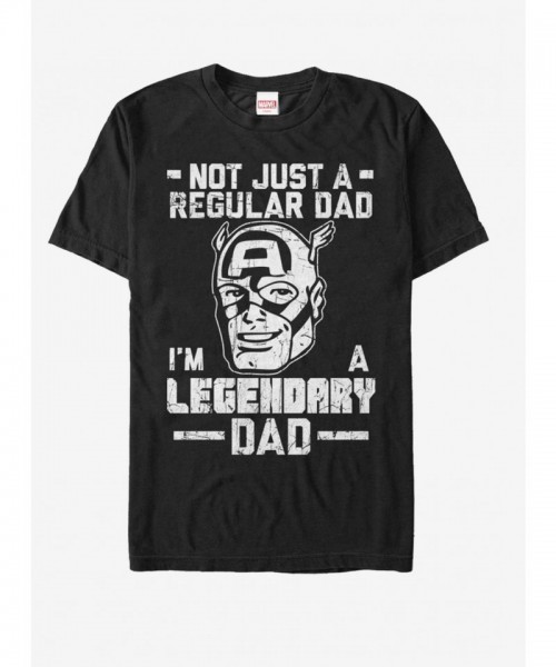 Marvel Legendary Captain America Dad T-Shirt for Men