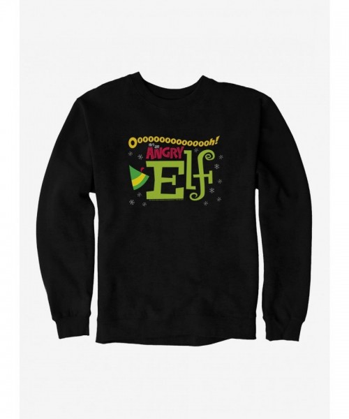 Elf He's An Angry Elf Graphic Unisex Sweatshirt