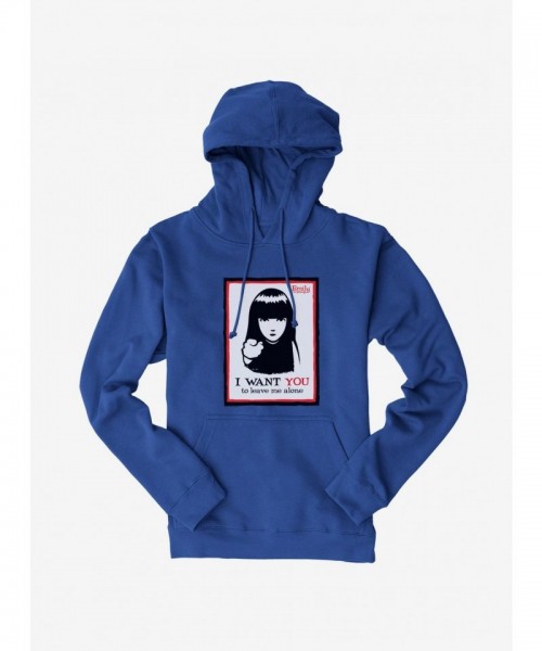 Emily The Strange Hoodie - Men's Unisex Heavyweight Fleece Leave Me Alone