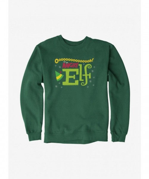 Elf He's An Angry Elf Graphic Unisex Sweatshirt