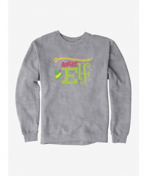Elf He's An Angry Elf Graphic Unisex Sweatshirt