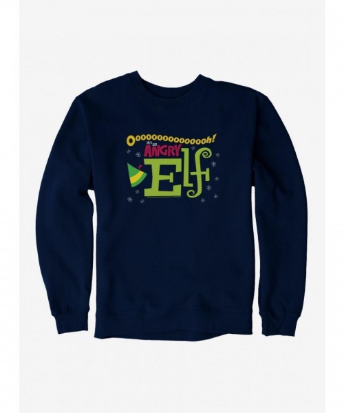 Elf He's An Angry Elf Graphic Unisex Sweatshirt