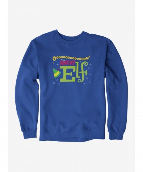 Elf He's An Angry Elf Graphic Unisex Sweatshirt