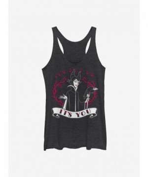 Disney Maleficent Graphic Tank Top for Girls - Black