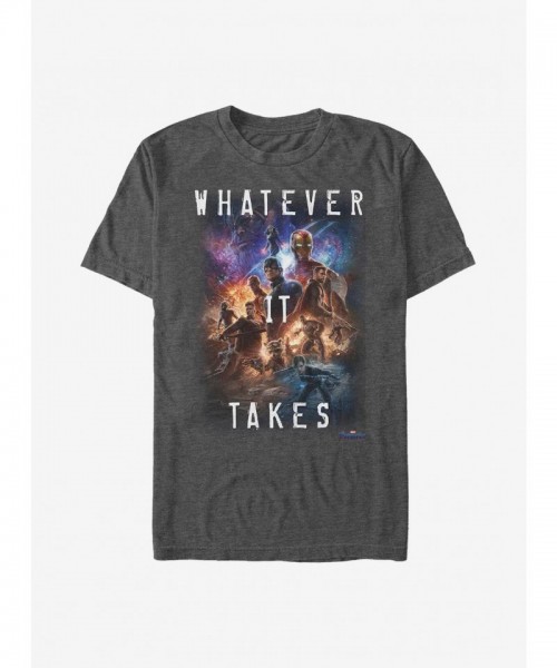 Marvel Avengers T-Shirt - Grey for Men - Lightweight Cotton Polyester Blend