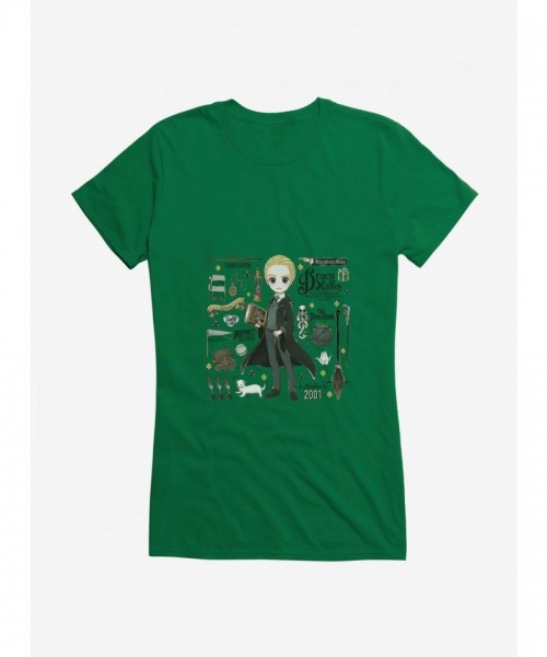 Stylized Draco T-Shirt for Girls Inspired by Harry Potter