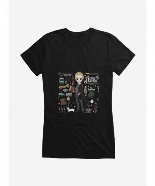 Stylized Draco T-Shirt for Girls Inspired by Harry Potter