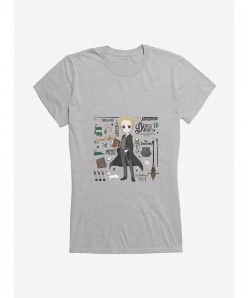 Stylized Draco T-Shirt for Girls Inspired by Harry Potter