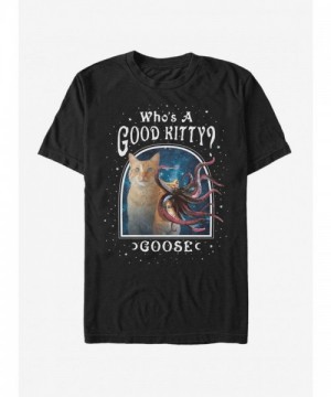 Marvel Captain Marvel T-Shirt - Men's Unisex Black Goose Design