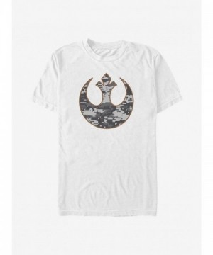 Star Wars White Digital Print Men's Rebel T-Shirt