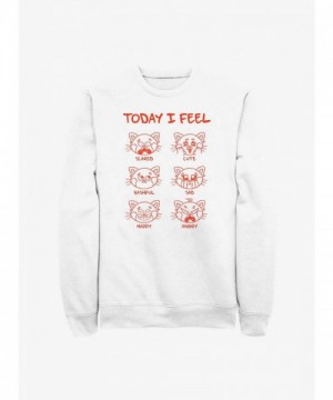 Disney Pixar Turning Red Emotion Sweatshirt - Men's White