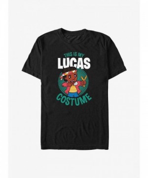 Stranger Things Lucas Costume Graphic Tee - Unisex Black