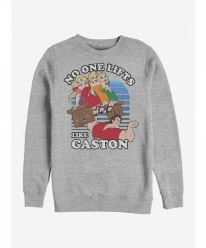Disney Men's Grey Beauty and The Beast Max Bench Sweatshirt