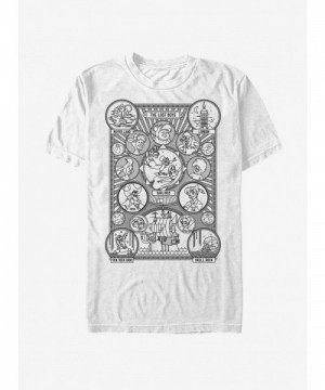 Disney Peter Pan Character Hangman Tree T-Shirt in White for Men