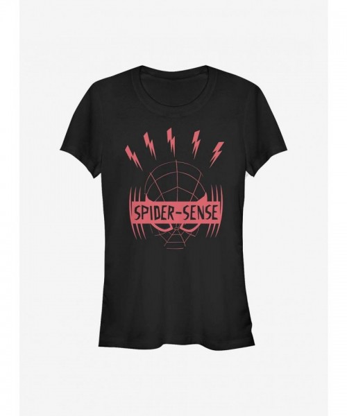 Marvel Morales Spider-Man Girls T-Shirt - Black
