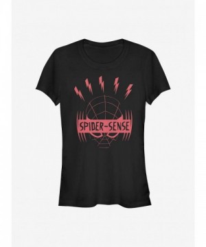 Marvel Morales Spider-Man Girls T-Shirt - Black
