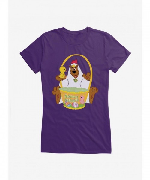 Scooby-Doo Easter Joy Girls T-Shirt in Junior Sizes