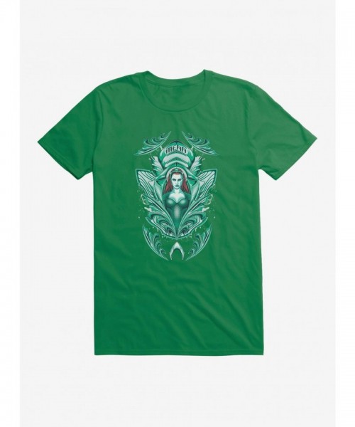 Aquaman Mera Mural T-Shirt by DC Comics for Men