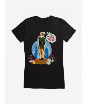 Elf Buddy Hugging Tee for Girls