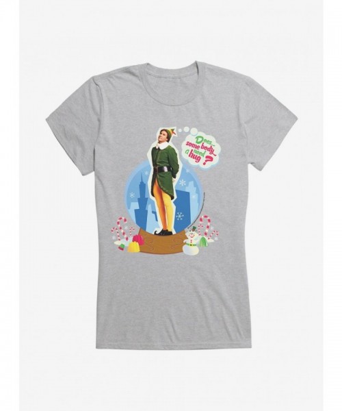 Elf Buddy Hugging Tee for Girls