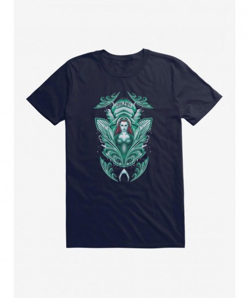 Aquaman Mera Mural T-Shirt by DC Comics for Men