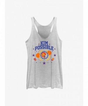 Disney Kim Possible Girls Collegiate White Tank Top