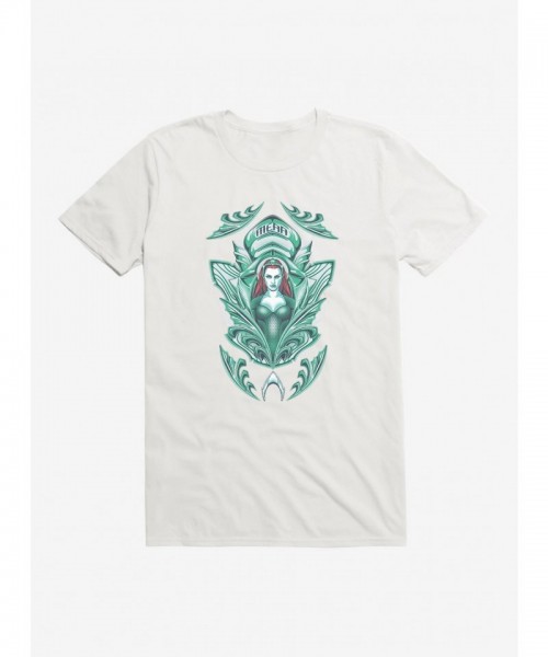 Aquaman Mera Mural T-Shirt by DC Comics for Men