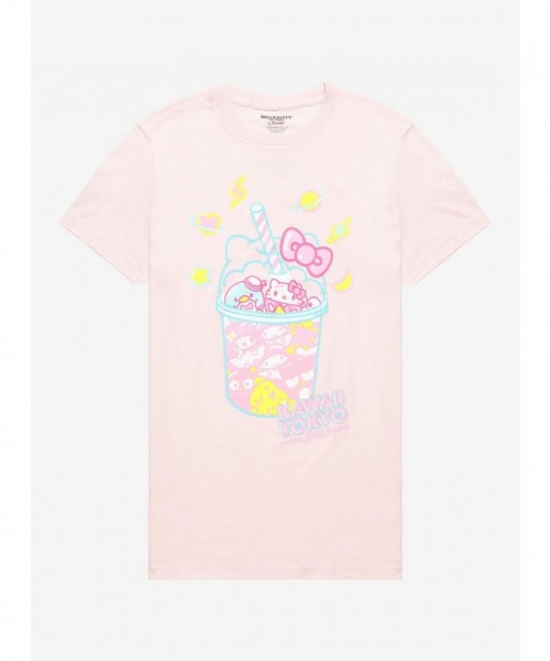 Kawaii Tokyo's Hello Kitty and Friends Pastel Boba Girls Junior Tee