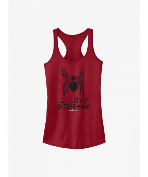 Marvel No Way Home Spider-Lover Girls Tank Top - Red