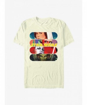 Star Wars Beige Tan Bubble Stack Unisex T-Shirt